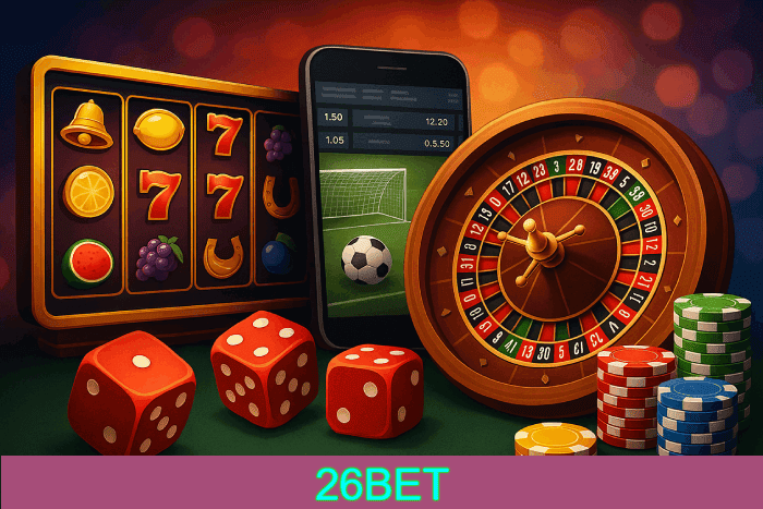 Plataforma online Cassino 26BET com bônus exclusivos